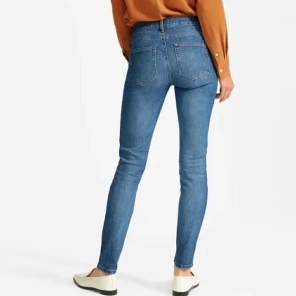 Everlane Medium Wash Mid Rise Skinny Jeans 25
